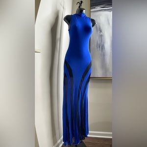 Electric blue cotton sundress